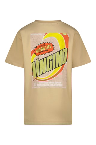 T-shirt - Bege e verde-claro