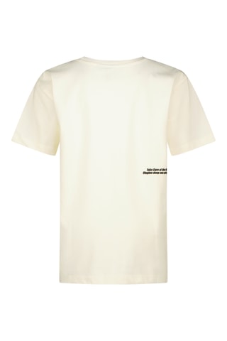 T-shirt - Cru e turquesa