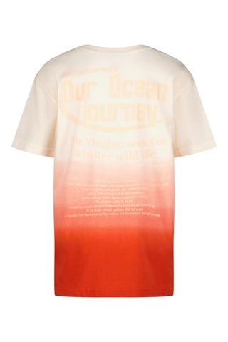 T-shirt dip and dye - Cru e coral