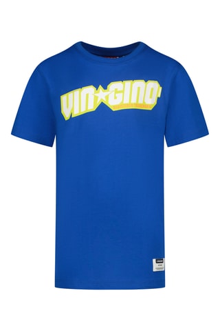 T-shirt - Azul-real e verde-claro