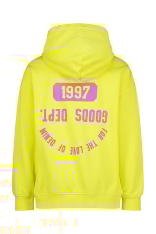 Sweat com capuz - Verde-fluorescente e rosa