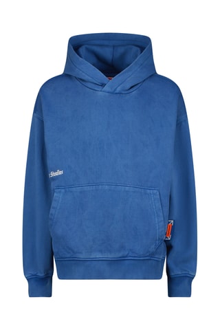 Sweat com capuz - Azul-marinho e amarelo