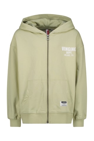 Sweat com capuz - Verde e branco