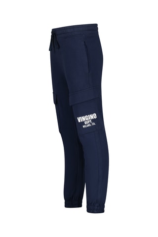 Calças de treino - Azul-marinho e branco