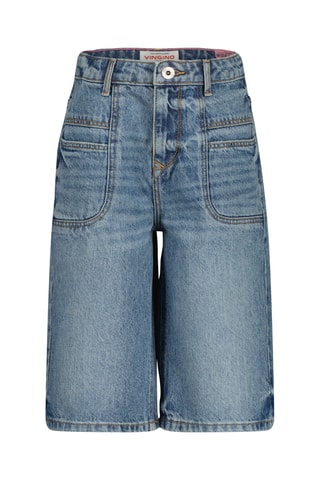 Calções de ganga - Azul-marinho