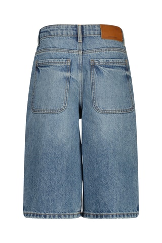 Calções de ganga - Azul-marinho