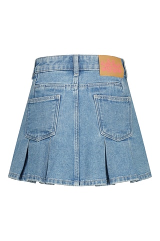 Saia em ganga - Azul-marinho