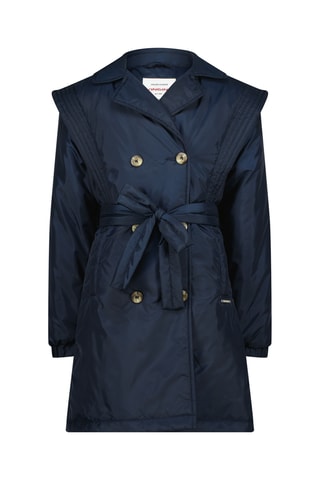 Sobretudo efeito ilusório - Azul-marinho