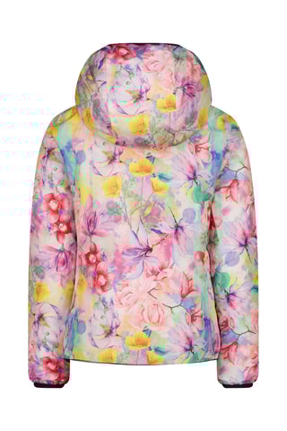 Blusão reversível com capuz - Azul-marinho e rosa