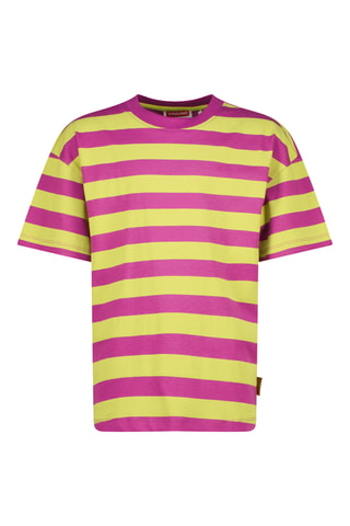 T-shirt - Fúcsia e amarelo