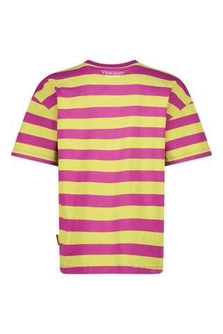 T-shirt - Fúcsia e amarelo