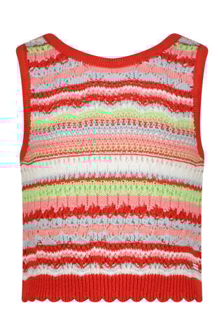 Camisola de alças - Vermelho e rosa