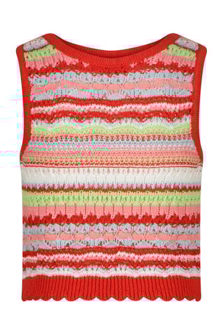 Camisola de alças - Vermelho e rosa