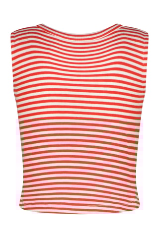 Camisola de alças - Vermelho e branco