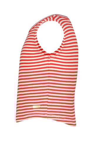 Camisola de alças - Vermelho e branco