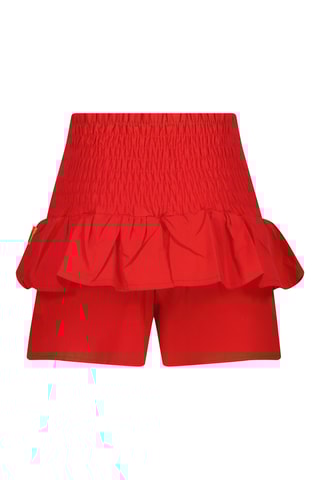 Saia-calção  cintura alta - Vermelho