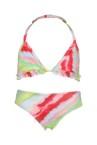 Biquíni - Vermelho e verde-claro