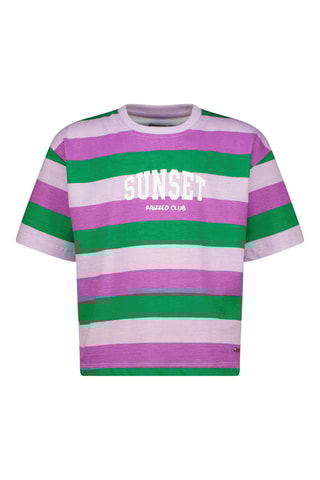 T-shirt - Violeta e verde