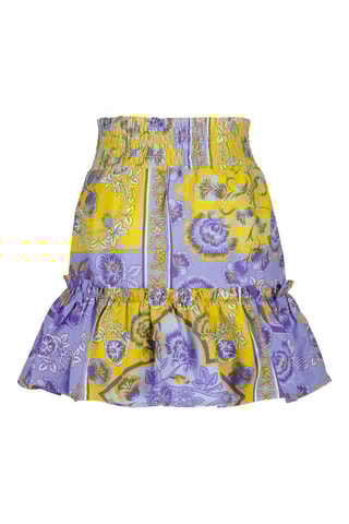 Saia com folhos - Malva