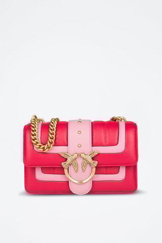 Bolso de piel - Rojo y rosa