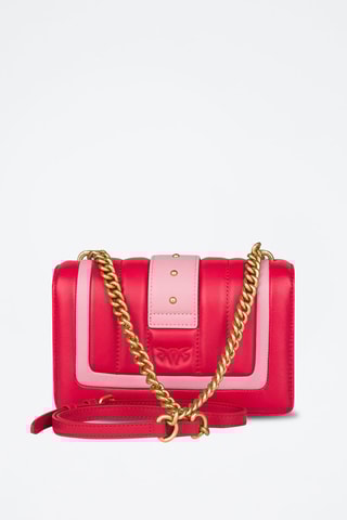 Bolso de piel - Rojo y rosa