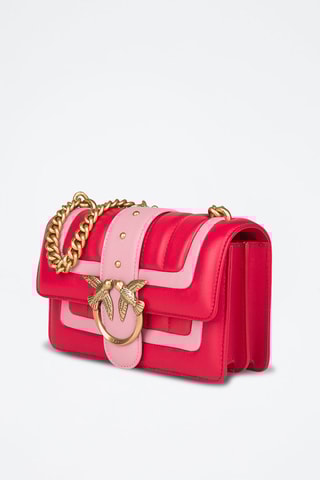 Bolso de piel - Rojo y rosa