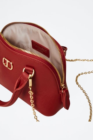 Bolso de piel - Rojo teja