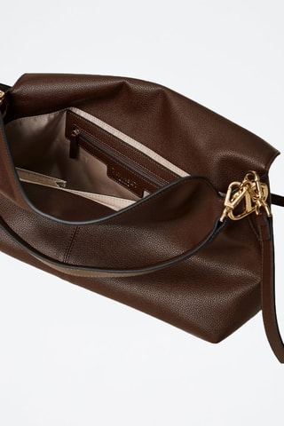 Bolso de piel - Marrón oscuro