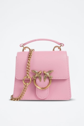 Bandolera de piel - Rosa