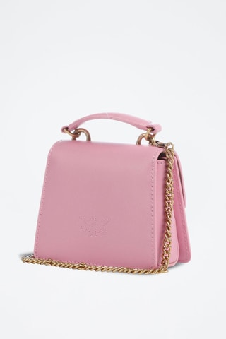 Bandolera de piel - Rosa