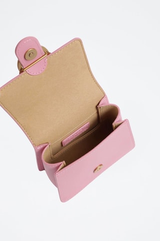 Bandolera de piel - Rosa