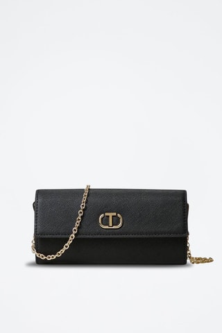 Bolso de mano de piel - Negro