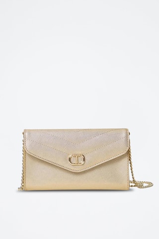 Bolso de mano de piel - Dorado 