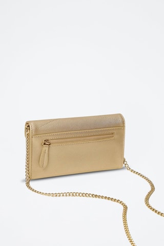 Bolso de mano de piel - Dorado 