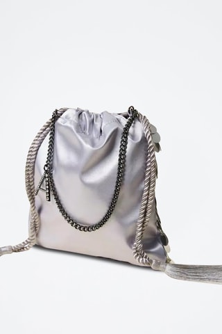 Bolso saco - Plateado