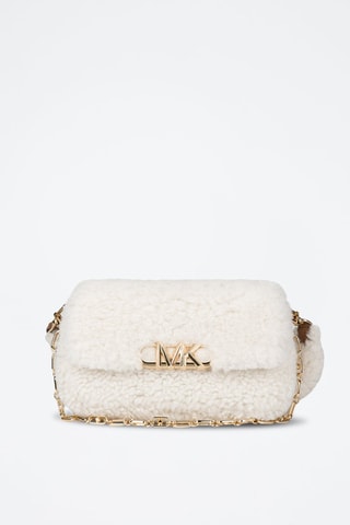 Bandolera de piel de cordero - Blanco