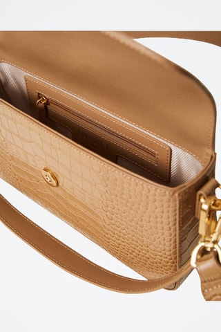 Bolso de piel - Marrón claro 