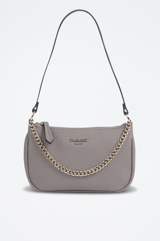 Bolso de piel - Gris claro