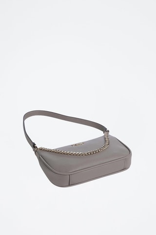 Bolso de piel - Gris claro