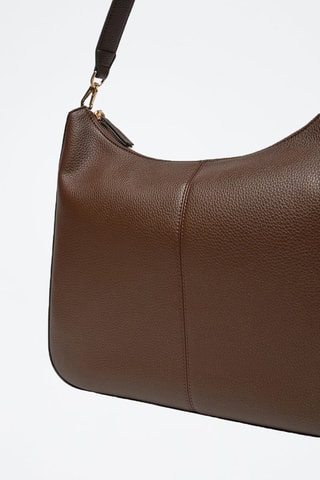 Bolso de piel - Marrón oscuro