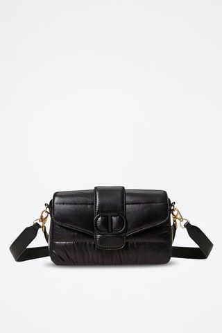 Bandolera de piel - Negro