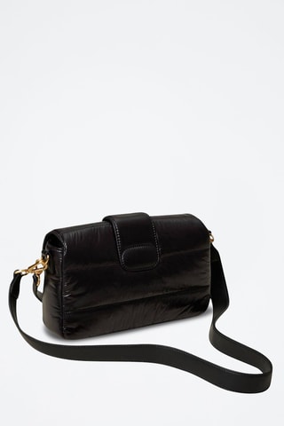 Bandolera de piel - Negro