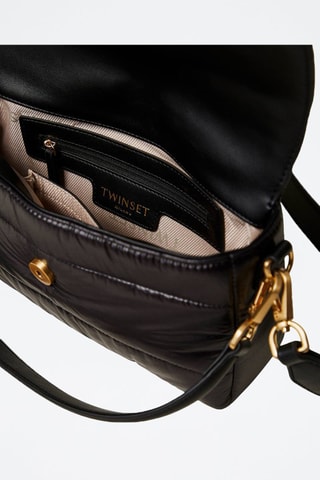 Bandolera de piel - Negro