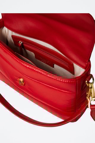 Bandolera de piel - Rojo