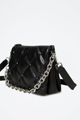 Bandolera de piel - Negro