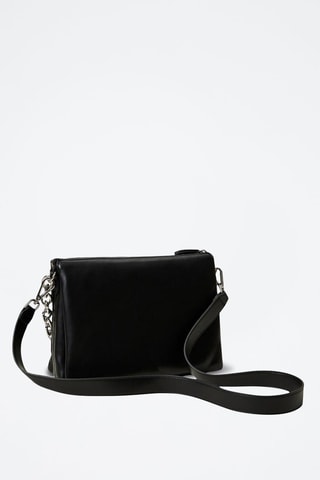 Bandolera de piel - Negro