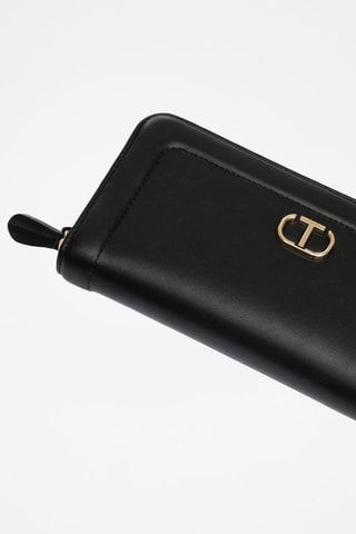 Cartera de piel - Negro