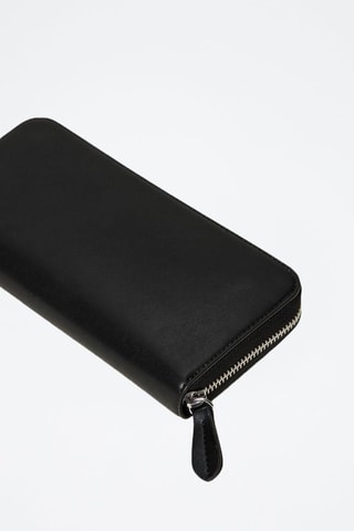 Cartera de piel - Negro