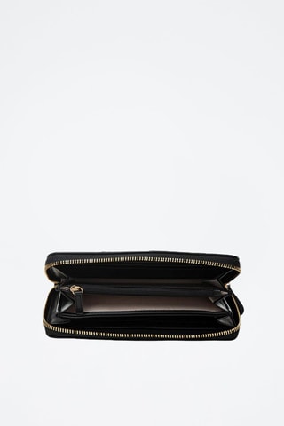 Cartera de piel - Negro