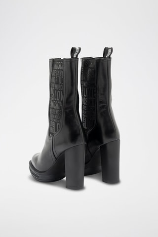 Botines Chelsea de piel - Negro